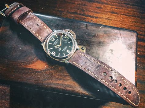 distressed leather panerai straps|where to buy Panerai straps.